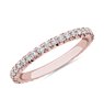 French Pavé Diamond Eternity Ring in 14k Rose Gold (1/2 ct. tw.)