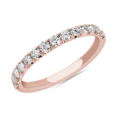 French Pavé Diamond Ring in 14k Rose Gold (1/2 ct. tw.)