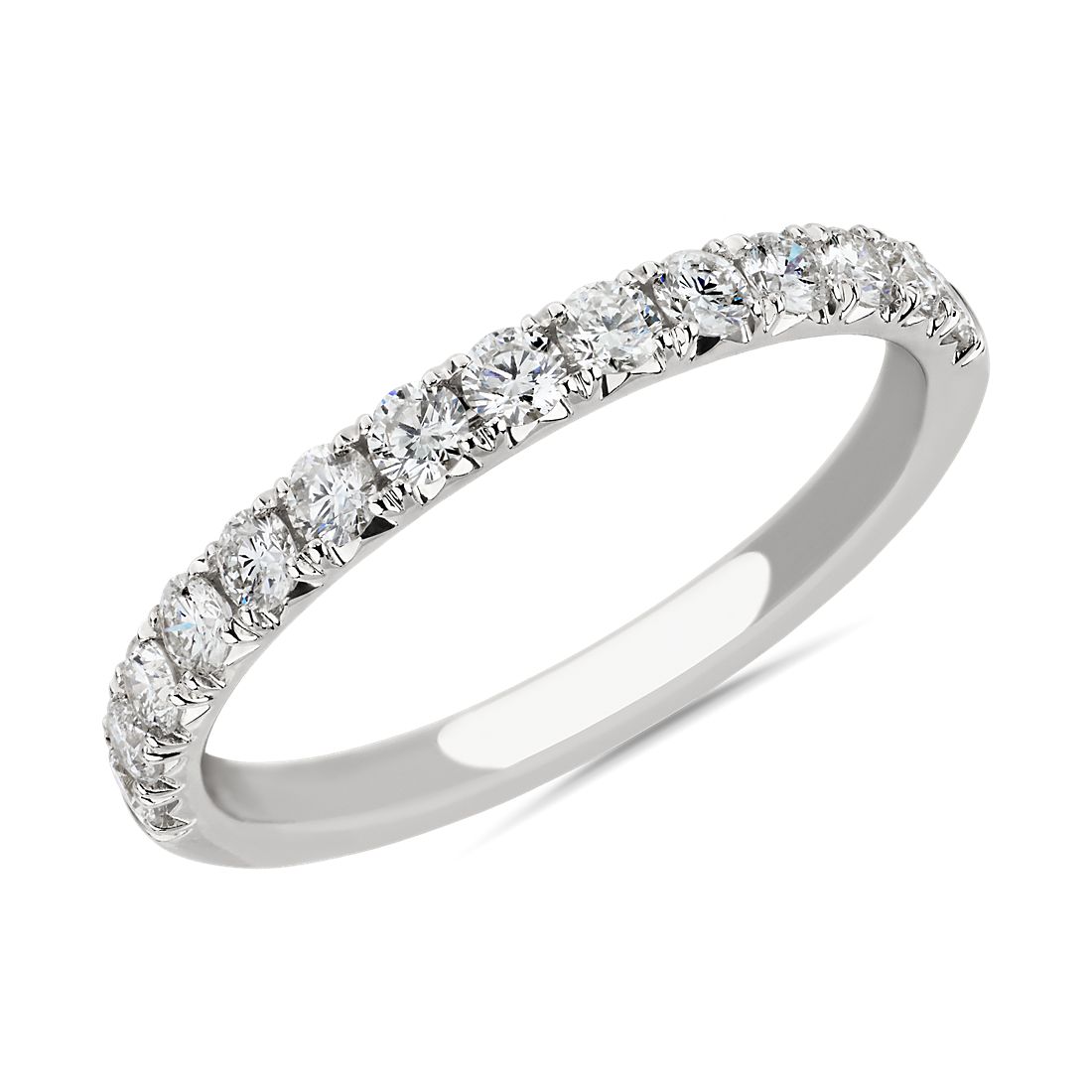 French Pavé Diamond Ring in 14k White Gold (1/2 ct. tw.)