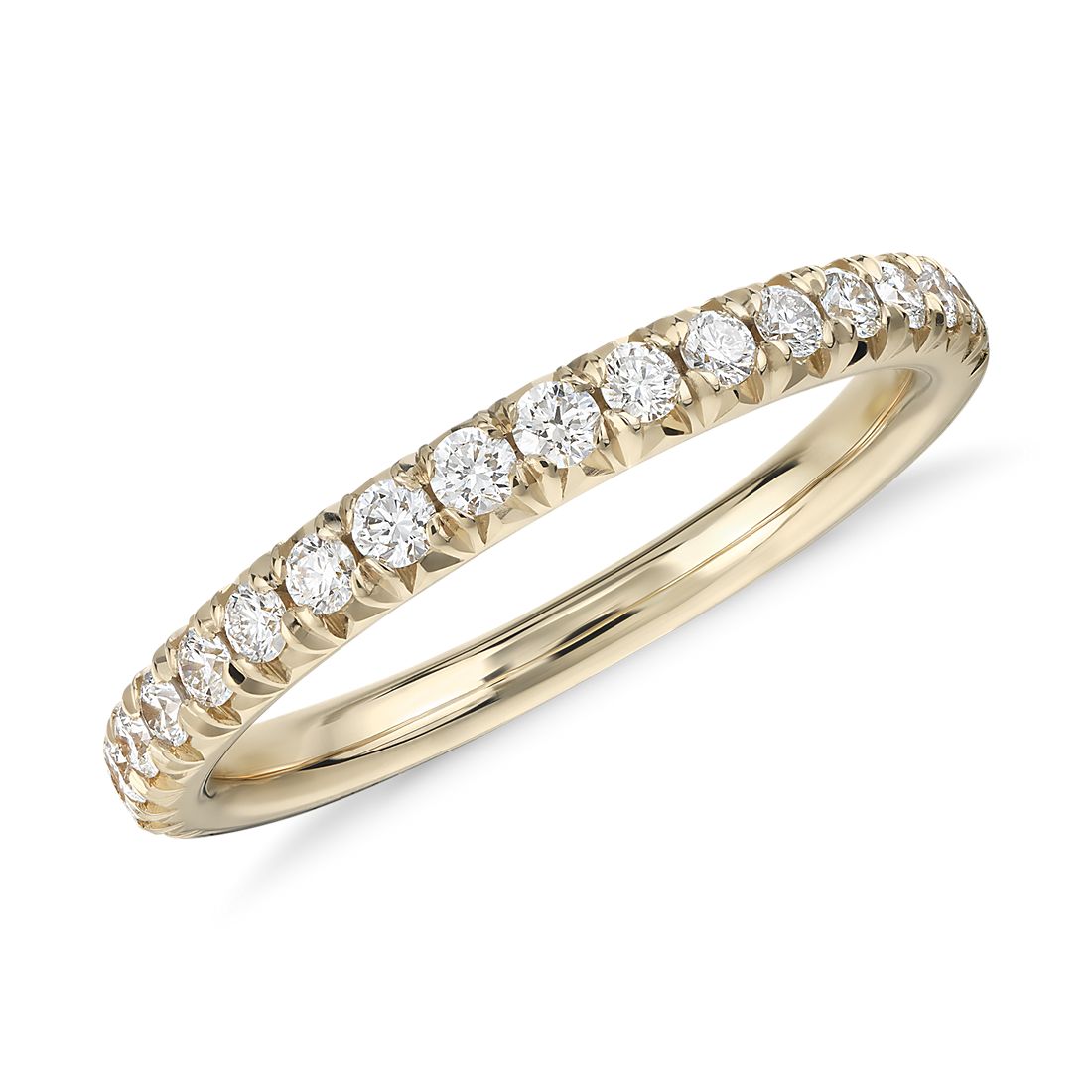 French Pavé Diamond Ring in 14k Yellow Gold (1/4 ct. tw.)