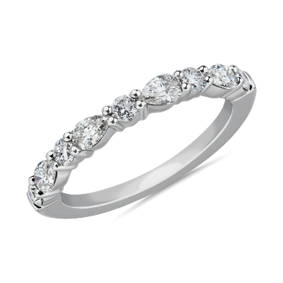 J'adore Le Jardin Diamond Wedding Ring in 14k White Gold (5/8 ct. tw.) - Valentine's Day jewelry