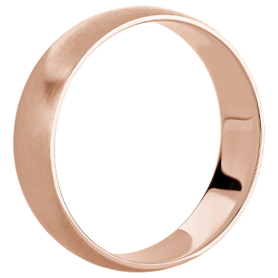 Side profile view of ring