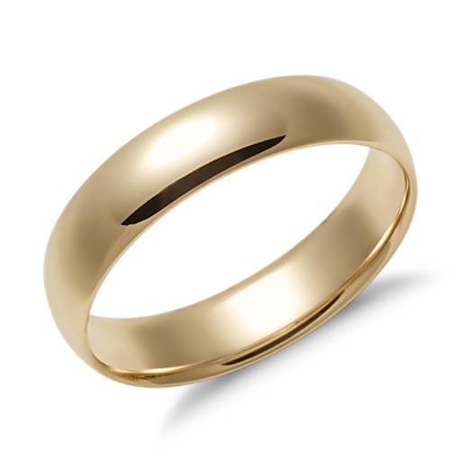 5.0mm Traditional Dome Oval Ring with Milgrain 14kt Gold