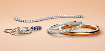 first alternate view of Mini Baguette-Cut Diamond Fashion Ring in 14k Rose Gold