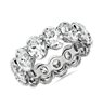 Oval Cut Diamond Eternity Ring in 18k White Gold (8.76 ct. tw.)