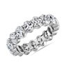Oval Cut Diamond Eternity Ring in 18k White Gold (2.45 ct. tw.)