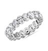 Oval Cut Diamond Eternity Ring in 18k White Gold (3.50 ct. tw.)