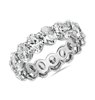 Oval Cut Diamond Eternity Ring in 18k White Gold (5.10 ct. tw.)