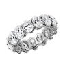 Oval Cut Diamond Eternity Ring in 18k White Gold (6.37 ct. tw.)