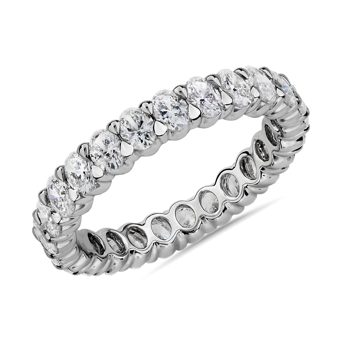 Oval Diamond Eternity Ring in Platinum (1.76 ct. tw.)