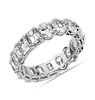 Oval and Emerald Diamond Eternity Ring in Platinum (4.83 ct. tw.)