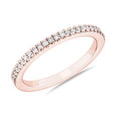 NEW Pavé Matching Diamond Wedding Ring in 14k Rose Gold (.12 ct. tw.)