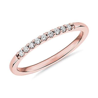 Petite Diamond Ring in 14k Rose Gold (.09 ct. tw.)