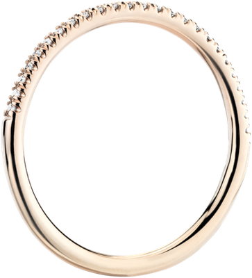 Side profile view of ring