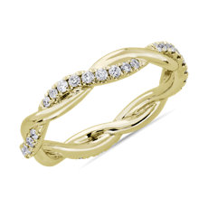 NEW Petite Twist Diamond Eternity Ring in 14k Yellow Gold (1/3 ct. tw.)