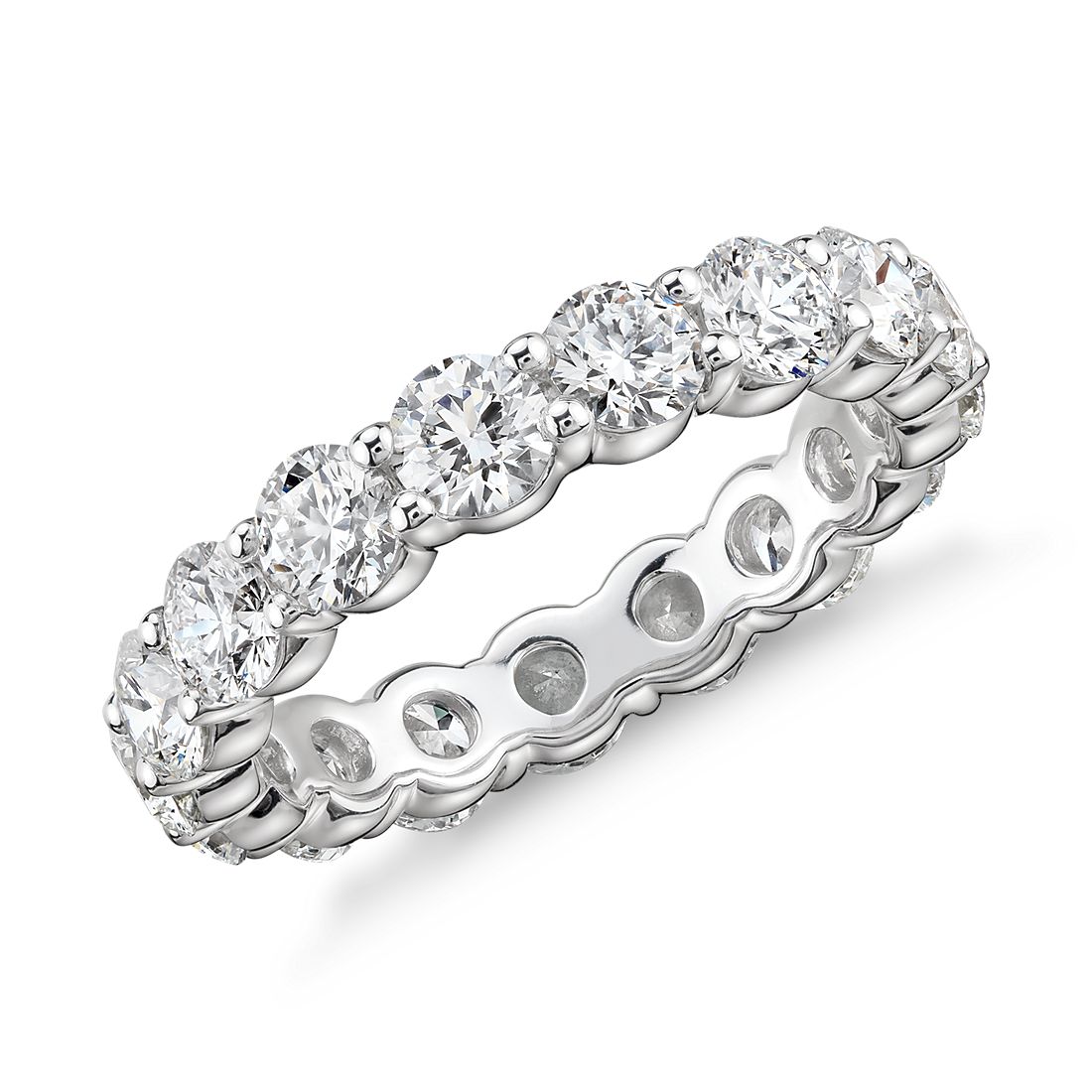 Blue Nile Signature Comfort Fit Diamond Eternity Ring in Platinum (2 3/4 ct. tw.)