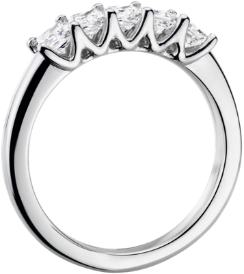 Side profile view of ring