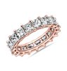 Princess Cut Diamond Eternity Ring in 18k Rose Gold (4.20 ct. tw.)