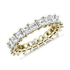 Princess Cut Diamond Eternity Ring in 18k Yellow Gold (4.0 ct. tw.)