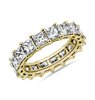 Princess Cut Diamond Eternity Ring in 18k Yellow Gold (4.20 ct. tw.)