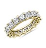 Princess Cut Diamond Eternity Ring in 18k Yellow Gold (4.99 ct. tw.)