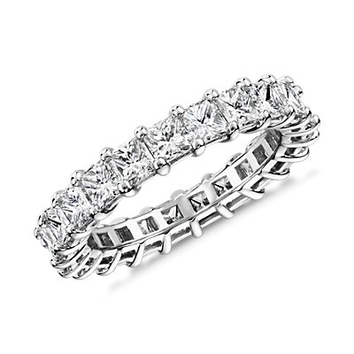 Princess Shape Diamond Eternity Ring in Platinum (3.0 ct. tw.)
