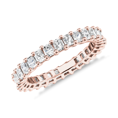Radiant Cut Diamond Eternity Ring in 18k Rose Gold (1.92 ct. tw.)