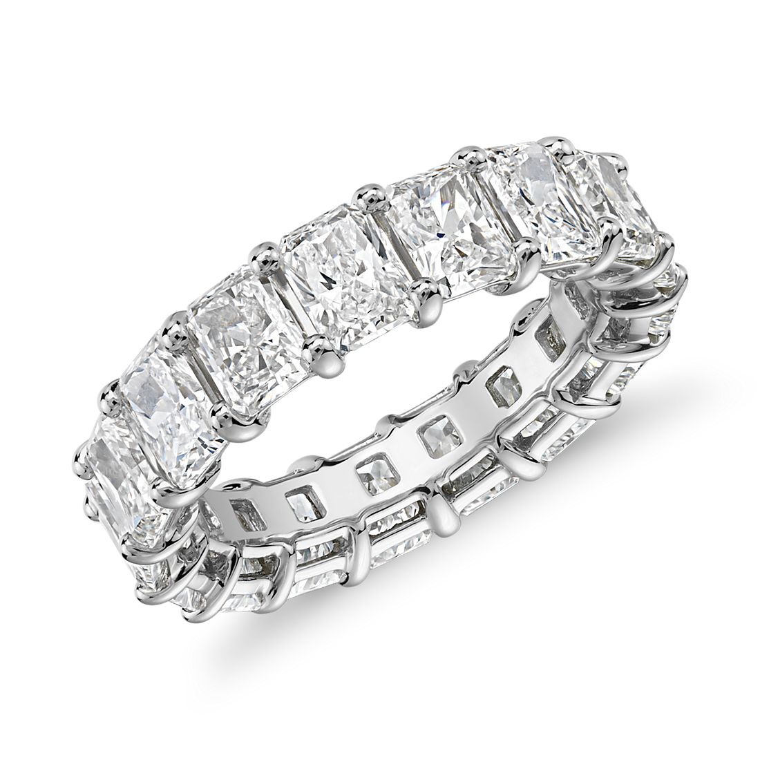 Radiant Shape Diamond Eternity Ring in Platinum (7.0 ct. tw.)