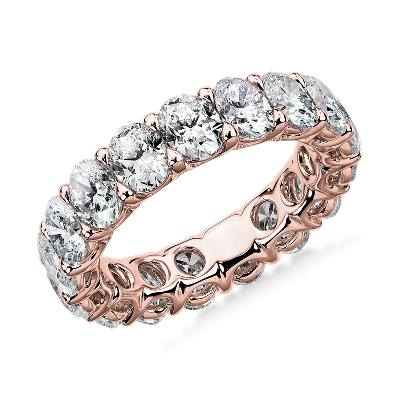 oval diamond wedding band gold