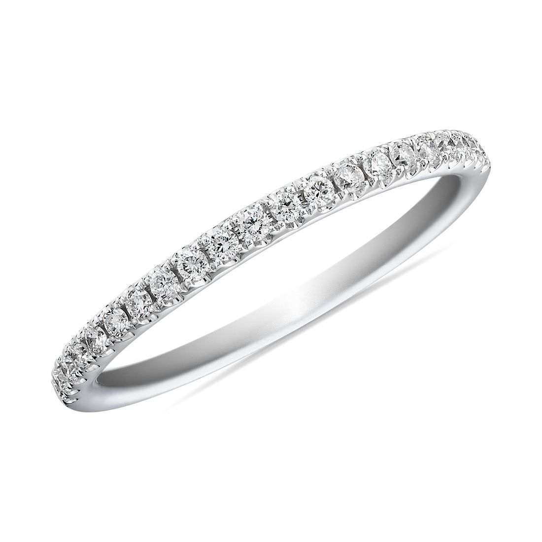 Riviera Pavé Diamond Ring in Platinum (0.15 ct. tw.)