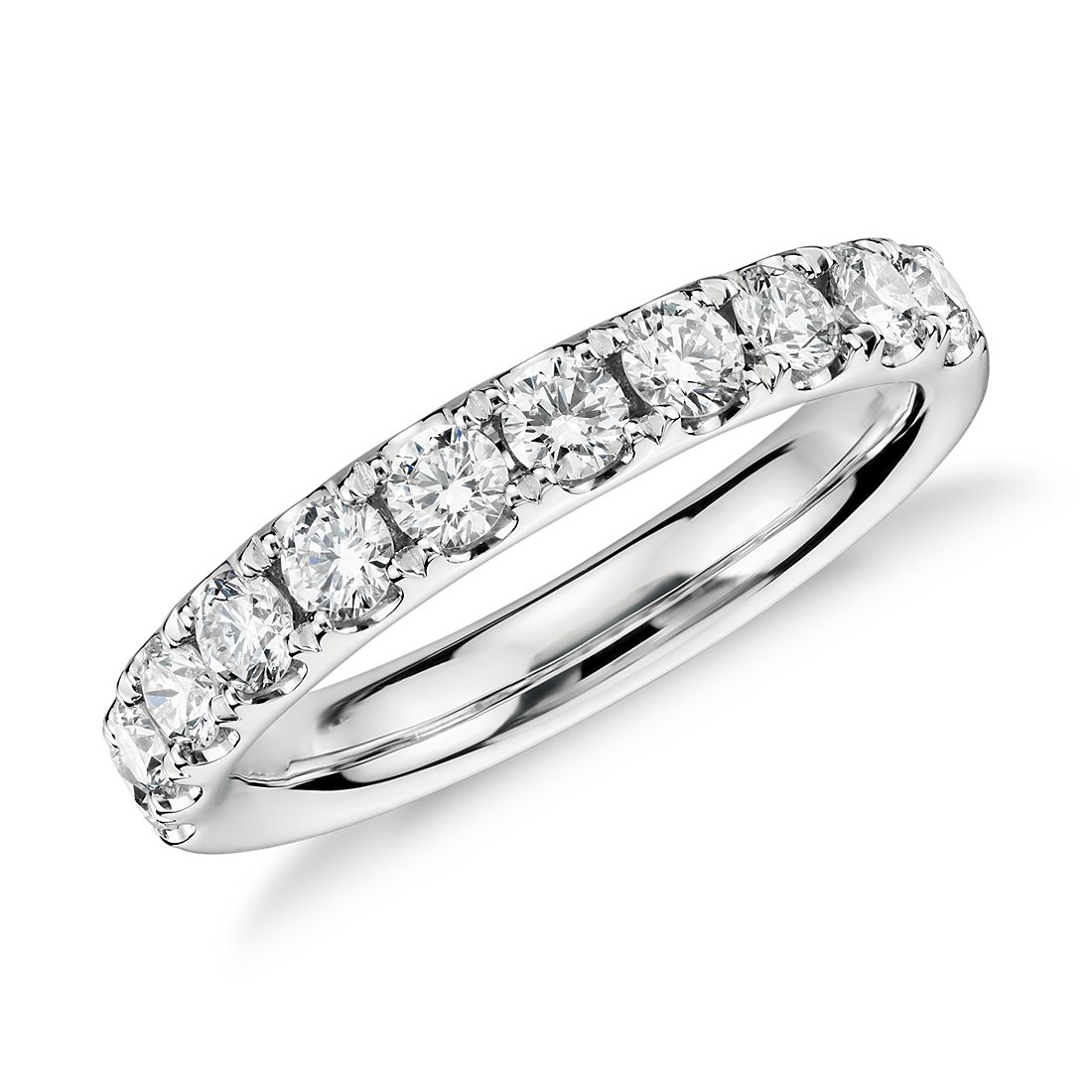 Riviera Pavé Diamond Ring in 14k White Gold (3/4 ct. tw.)