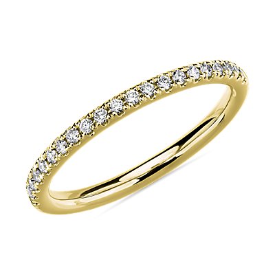 Riviera Pavé Diamond Ring in 18k Yellow Gold (1/6 ct. tw.)