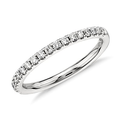 Riviera Pavé Diamond Ring in Platinum (1/4 ct. tw.)