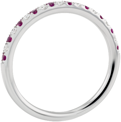 Side profile view of ring