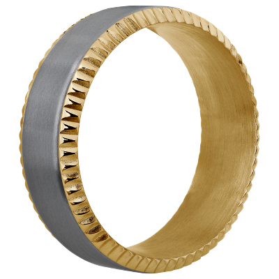 Side profile view of ring