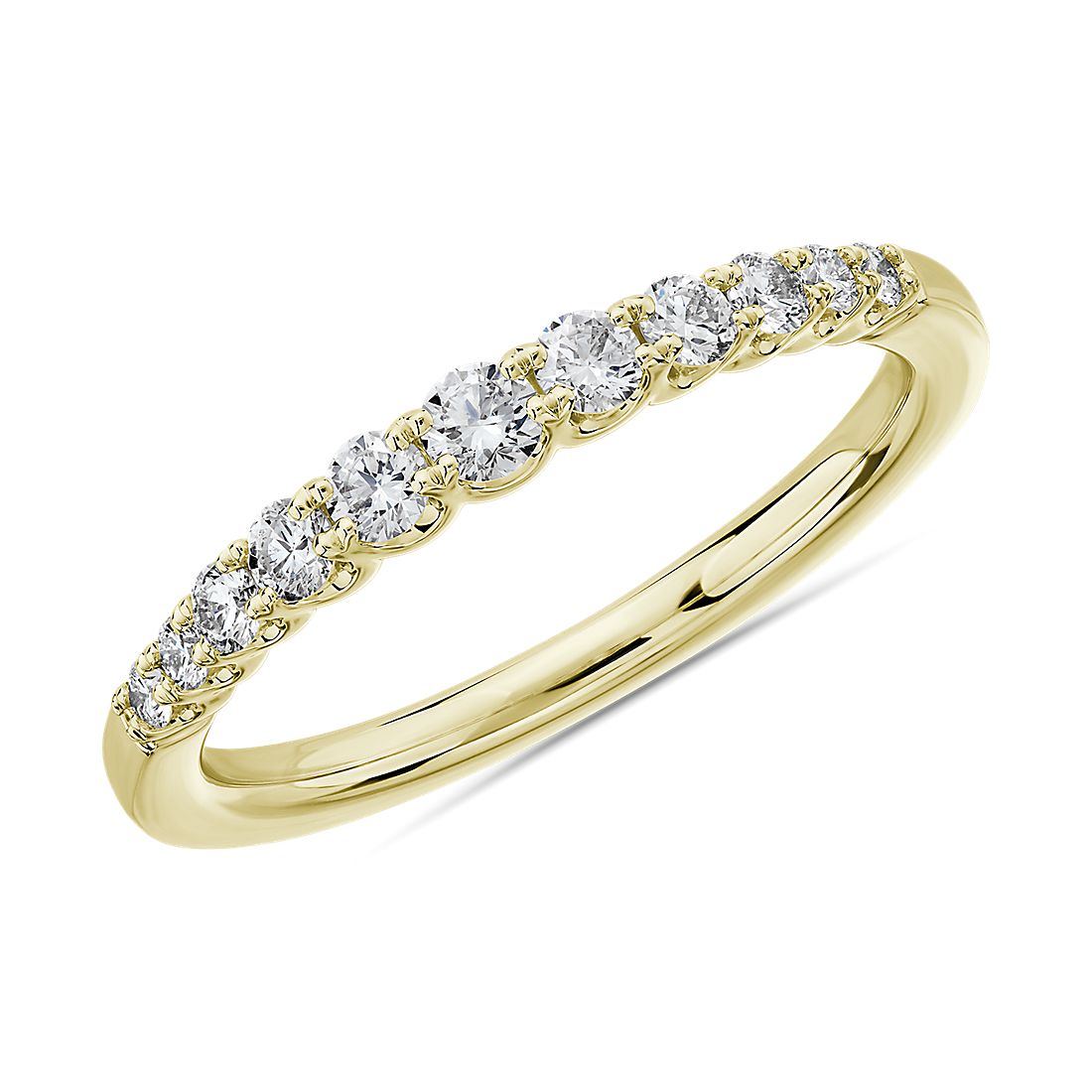 Selene Graduated Diamond Anniversary Ring in 14k Yellow Gold (0.30 ct. tw.)
