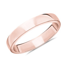 NEW Skyline Comfort Fit Wedding Ring in 14k Rose Gold (4mm)