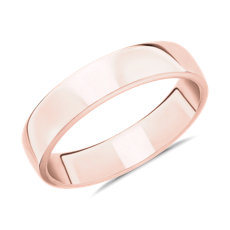 Skyline Comfort Fit Wedding Ring in 14k Rose Gold (5mm)