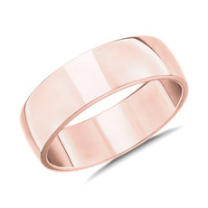 Skyline Comfort Fit Wedding Ring in 14k Rose Gold (7mm)