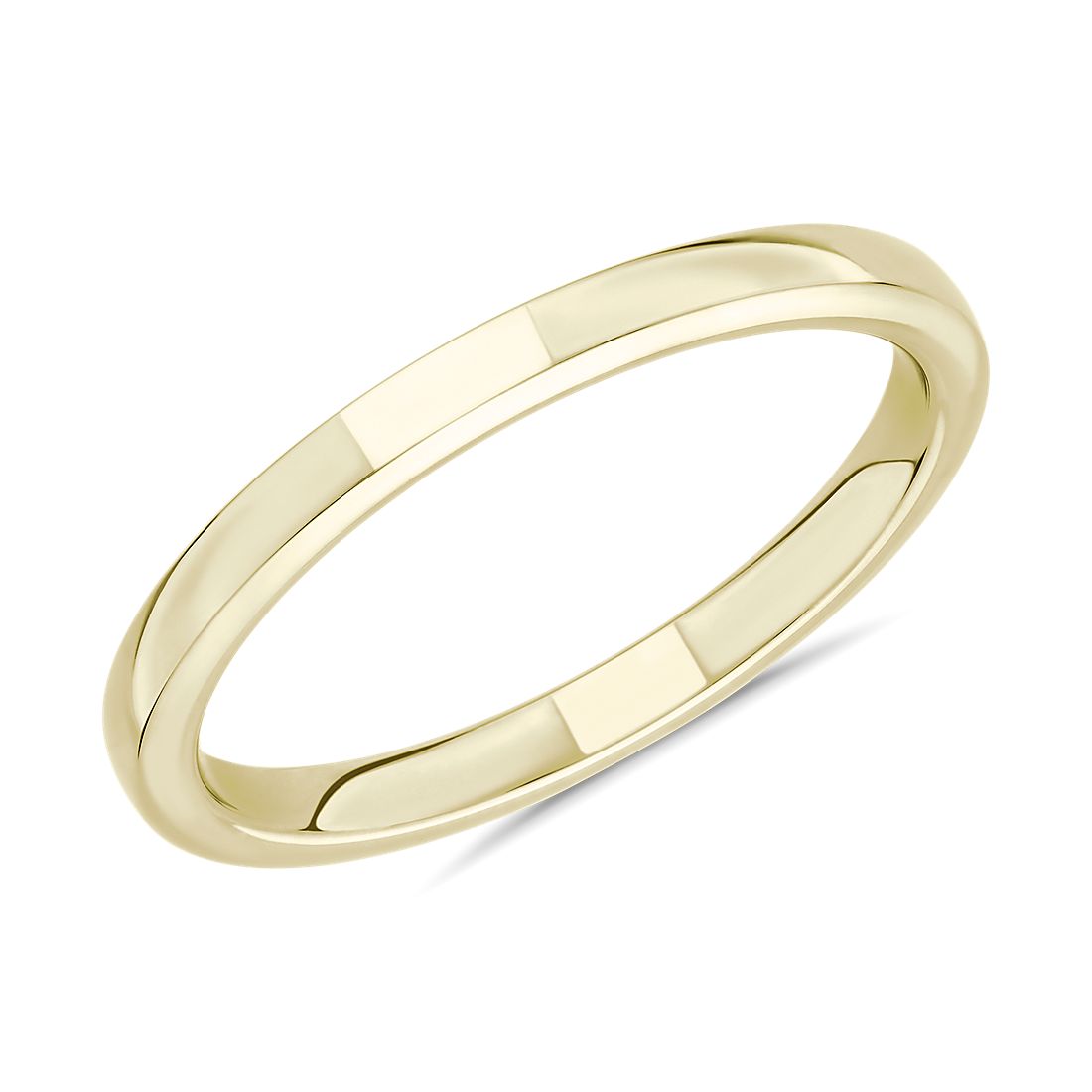 Skyline Comfort Fit Wedding Ring in 14k Yellow Gold (2 mm)