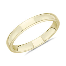 Skyline Comfort Fit Wedding Ring in 18k Yellow Gold (3 mm)