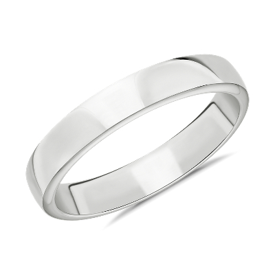 Skyline Comfort Fit Wedding Ring in Platinum (4 mm) Blue Nile