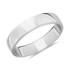 Skyline Comfort Fit Wedding Ring in Platinum (5 mm)