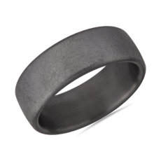 Swirl Finish Wedding Ring in Tantalum (8 mm)