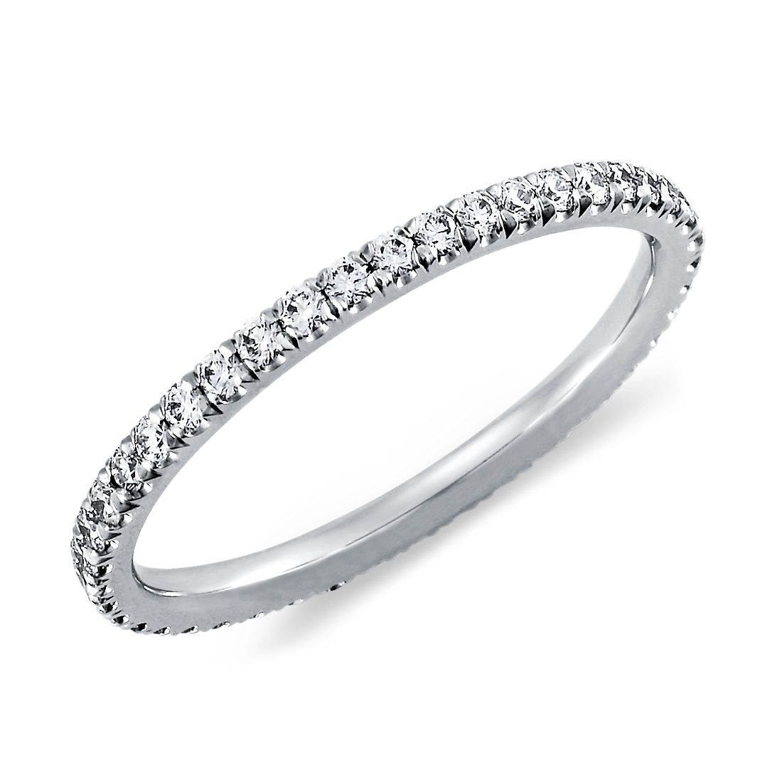Tazza Pavé Diamond Eternity Ring in Platinum (3/8 ct. tw.)