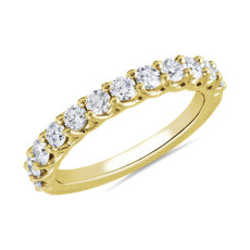 NOUVEAU Bague d’anniversaire tissée en diamants Tessere   en or jaune 14 carats (0,96 carat, poids total)