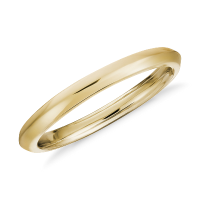 ZAC ZAC POSEN KnifeEdge Wedding Ring in 14k Yellow Gold Blue Nile