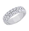 Two-Row French Pave Diamond Eternity Band in Platinum (3.20 ct. tw.)