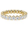 V-Claw Pavé Diamond Eternity Ring in 14k Yellow Gold (1.79 ct. tw.)