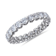 V-Claw Pavé Diamond Eternity Ring in Platinum (1.87 ct. tw.)